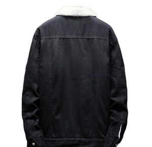 Men's Classic Button Front Rugged <strong>Sherpa</strong> Lined <strong>Denim</strong> Trucker <strong>Jackets</strong> - Product Image 6