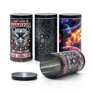Latas de Comida para Gatos ou Cães Personalizadas OEM de Grande Volume, Caixa Redonda de Armazenamento de Ração para Animais de Estimação - Product Image 5