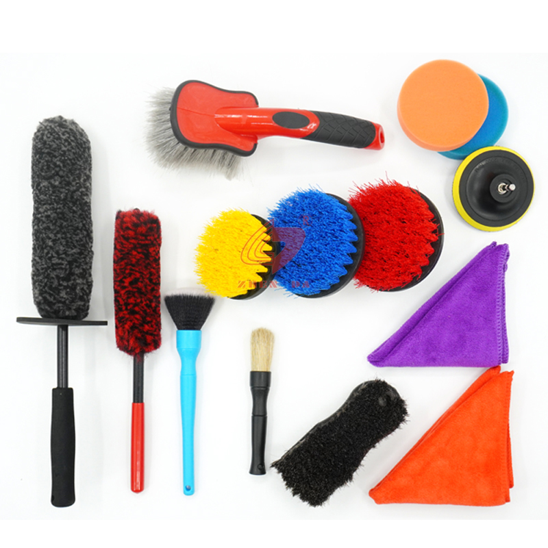 Cordless Electric Drill Cleaning Brush 14pcs Customized For Car