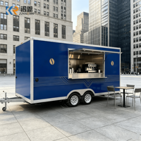 Camion de café mobile, kiosque à café en conteneur, café commercial, chariot de boissons, restauration rapide, cuisine mobile, remorque