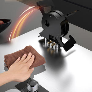 Estufa de <span class=keywords><strong>Gas</strong></span> Eléctrica de Acero Inoxidable con Doble Quemador, Clase de Eficiencia Energética, Plegable, con Tapa Abatible, Superficie de Vidrio, Protección Contra Apagado de Llama - Product Image 3