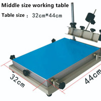 Nueva Máquina de Serigrafía Manual Meichao con Área de Impresión Máxima de 250x400 mm, Diseño de Cama Plana para Impresión en Textiles, Papel y Tubos