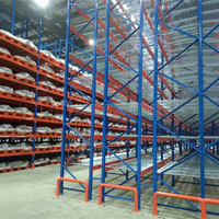 Le stockage de support d'entrepôt de rayonnage de palette en acier de Guangzhou rayonne des systèmes résistants de supports