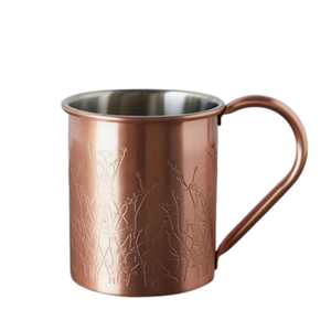 Designer Handle <b>Copper</b> Mug Superior Quality Metal <b>Copper</b> Mug Brass Handle <b>Bar</b> and Club Home Kitchen and Restaurants Usage - Product Image 4