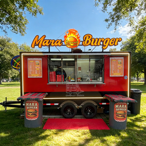 Remorque alimentaire mobile pour barbecue, cuisine extérieure entièrement équipée, chariots de vente ambulante, kiosque de restauration rapide en plein air - Product Image 5