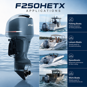 Moteur hors-bord marin <span class=keywords><strong>YAMAHA</strong></span> F250HETX 250HP V6 3352cc V6 EFI Puissance fiable et puissante pour la pêche commerciale et les bateaux de plaisance - Product Image 3