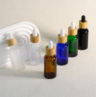 Botol Minyak Esensial Bambu dan Kayu 5ml, Botol Kaca Pipet 10ml, 15ml, 20ml, 30ml, 50ml, Botol Dispenser Minyak Esensial