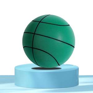 Ballon de basketball silencieux pour entraînement en intérieur - Logo personnalisé - Ballon en mousse résistant à l'usure - Ballon silencieux pour la pratique à domicile, en appartement et en salle de sport - Product Image 1