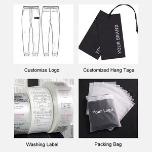 Tuta da ginnastica da uomo in cotone a gamba dritta, leggera, con fondo per il tempo libero in spugna francese con tasche, pantaloni traspiranti - Product Image 6