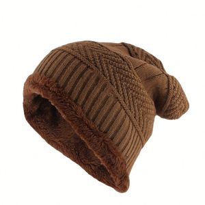 K104 New Winter Fleecy <strong>Men</strong> Knitted <strong>Hats</strong> Warm Snow Outdoor Sports Korean Edition <strong>Woollen</strong> <strong>Hats</strong> Breathable Versatile <strong>Hat</strong> - Product Image 5
