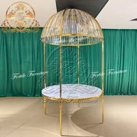 Table de mariage moderne ronde en acier inoxydable avec plateau en verre pour banquets, hôtels et événements de restauration