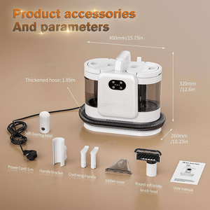 Limpiador de Alfombras <span class=keywords><strong>a</strong></span> <span class=keywords><strong>Vapor</strong></span> Eléctrico de Mano 17000Pa |   Aspiradora sin Bolsa IPX4 Resistente al Agua <span class=keywords><strong>para</strong></span> Limpieza en Seco y Húmedo del Hogar, Automóvil, Sofá y Autocaravana - Product Image 2