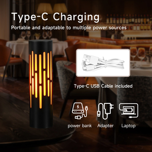 โคมไฟตั้งโต๊ะโลหะหรี่แสงได้3สีแบบพกพา, โคมไฟตั้งโต๊ะ LED ชาร์จ USB-C ได้สำหรับตกแต่งห้องนอน/บ้าน/ห้องรับประทานอาหาร - Product Image 4