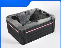 Baignoire autoportante intelligente pour deux personnes avec massage par le remous, en acrylique, grande taille, avec fonction spa chauffée et massage par bulles/vagues