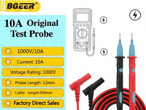 Измерительный щуп для мультиметра |   Номинальное напряжение 1000В/20А |   Универсальный кабель для измерений в электрической сфере и диагностики цепей - Product Image 5