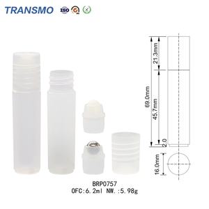 Flacon roll-on en plastique de 6 ml, flacon roll-on personnalisé avec logo, conteneur roll-on, tubes en plastique, emballage, faible MOQ - Product Image 2