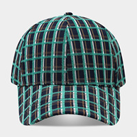 Gorra de Béisbol Artística Vintage con Diseño a Cuadros en Contraste, Gorro de Sol Casual de Moda para Mujer, para Otoño e Invierno, para Viajes al Aire Libre
