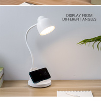 Mignonne Tête Flexible Plug In Eyeshield Pas de Lumière Bleue Dimmable LED Veilleuse Table Lampe De Bureau Avec Porte-Stylo Pour Chambre Lecture