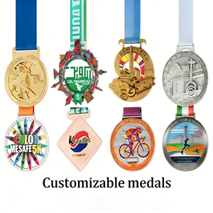 Vente <span class=keywords><strong>en</strong></span> gros de médailles personnalisées pour événements sportifs | Médaille <span class=keywords><strong>en</strong></span> émail adaptée à tous <span class=keywords><strong>les</strong></span> types de <span class=keywords><strong>courses</strong></span> de course à pied et de marathons avec logo personnalisé - Product Image 4