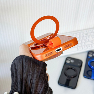 Étui de téléphone portable en PC avec support rotatif à 360 degrés et dragonne pratique de style Ins, coloré - Product Image 2