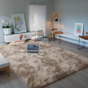 Tapis moderne antidérapant à poils longs, doux et moelleux, style fantaisie, pour la maison, la chambre, le salon, le camping et la prière - Product Image 1