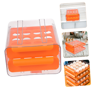 ที่จัดระเบียบไข่ในครัว 2 ชั้น ความจุ 32 ฟอง ที่วางไข่พลาสติก ที่จัดระเบียบไข่ในตู้เย็น - Product Image 3