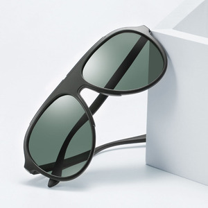 Occhiali da Sole Polarizzati TR90 Pilot 2026 Leggeri con Aste Flessibili UV400 Tartaruga TR3308 Moda Uomo Donna per Guida - Product Image 2