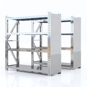 Étagère de rangement lourde en acier inoxydable, support en métal, cadre principal extensible réglable - Product Image 3