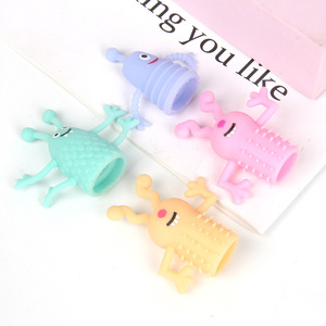 Halloween Trick TPR Mini Finger Doll Monster Storytelling Finger Cots <b>Squeeze</b> Stress Relief Squishy Toy for Kid Boys and Girls - Product Image 4