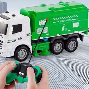 Camion à ordures pour la <span class=keywords><strong>gestion</strong></span> des déchets Jouet Simulation d'assainissement Voiture recyclée Lumière Camion à ordures électrique Jouet télécommandé - Product Image 4