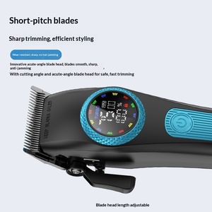 Nuevo Set de Tres Piezas 2026 <span class=keywords><strong>para</strong></span> Afeitadora Eléctrica con Cabezal de Grabado, Especial <span class=keywords><strong>para</strong></span> Barbería, Recargable, Lavable y con Acabado Cepillado - Product Image 3