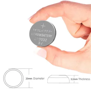 Batería de Litio Plateada CR2032 de 3V y 200mAh de Capacidad Real para Relojes, Juguetes, Calculadoras, Llaves de Coche, Controles Remotos, Pila de Botón Especializada - Product Image 5