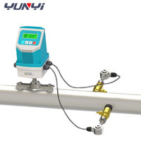 Medidor de Flujo Ultrasónico Industrial Yunyi de Alta Precisión OEM, Conexión de Brida Multimedios, Tipo de Tubería en Línea con Abrazadera para Agua, Precisión del 0.1%