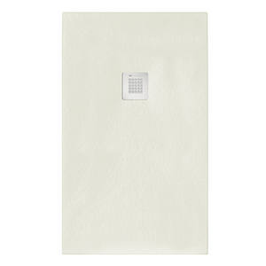 Plato de Ducha Rectangular de Piedra Artificial Beige Moderno Serenity, 80x190cm, Forma Cuadrada de Diamante, para Baño y Uso en Hoteles - Product Image 1