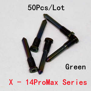 50 vis de fixation pour coque arrière <span class=keywords><strong>iPhone</strong></span> 11 12 13 Pro 14 X XS Max 5S 6S <span class=keywords><strong>7</strong></span> 8 Plus, connecteur de dock inférieur, vis pentalobe cinq étoiles - Product Image 5