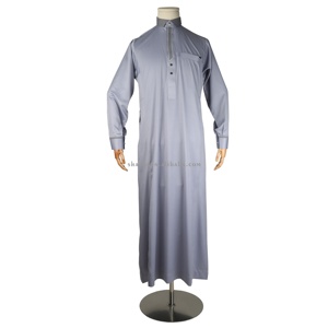 Vestido árabe musulmán con puño de verano Kaftan Jubah Abaya Jalabya étnico <span class=keywords><strong>Alharamain</strong></span> Lelaki Thobe Kandora ropa islámica para hombre - Product Image 2
