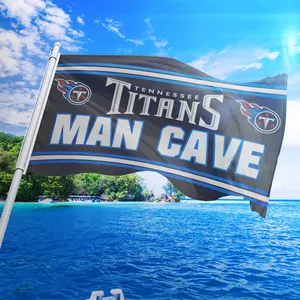 Prodotto promozionale NFL bandiere del Tennessee Titans 3x5 ft 100% poliestere bandiere personalizzate del Tennessee Titans