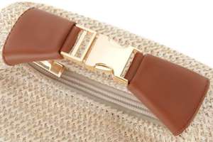 2025 usine en gros vintage dame voyage plage paille fronde sacs bas quantité minimale de commande, nouveau français vacances femme <span class=keywords><strong>clic</strong></span> <span class=keywords><strong>clac</strong></span> paille sacs stock - Product Image 5