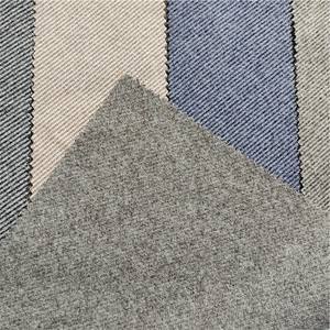 中国工厂设计100% 涤纶提花花呢面料针织斜纹布拉丝图案女童西装外套服装 - Product Image 5