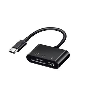 Hochwertiger USB-C-Hub <span class=keywords><strong>3</strong></span>-in-1 Typ-C Micro OTG TF SD Speicherkartenleser mit DC-Ausgang, tragbar - Product Image 2
