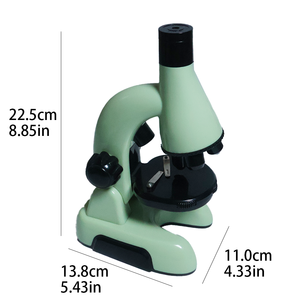 Juego de microscopio LED 200/600/1200x biológico de Ciencia para Niños, herramientas educativas de clase de laboratorio - Product Image 6
