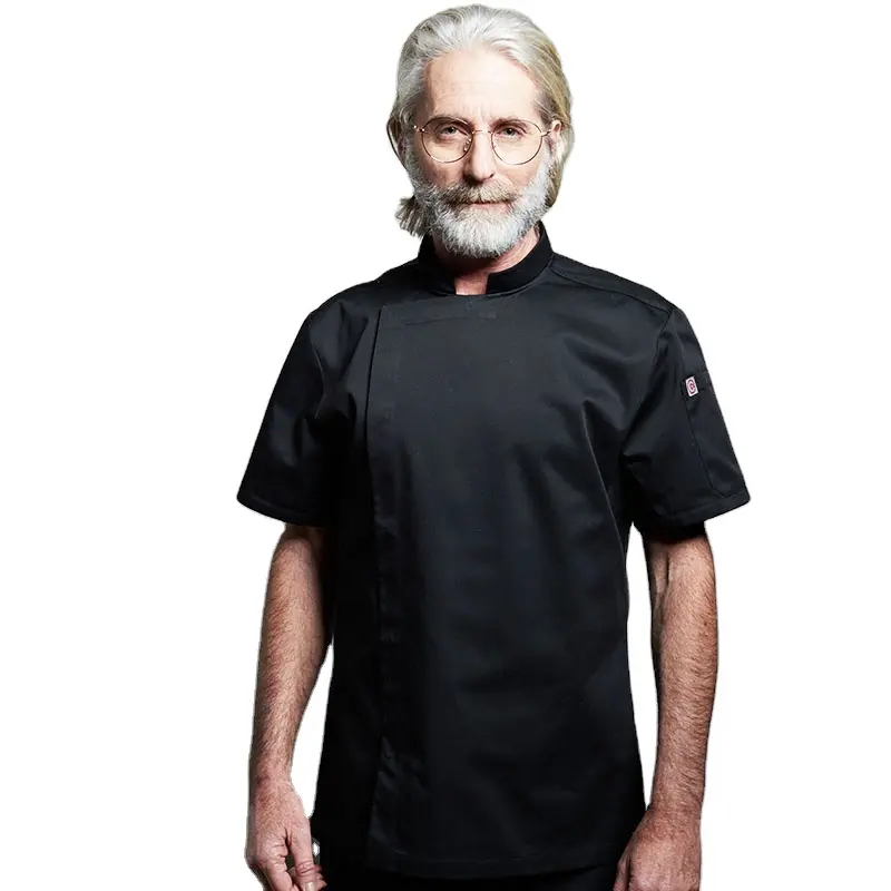 AUSCHLAG Kurzarm-Bäckerei-Anzug Chefkoch-Designuniform Restaurant- und Hotelküchenarbeit Küchenchef-Mäntelkleidung