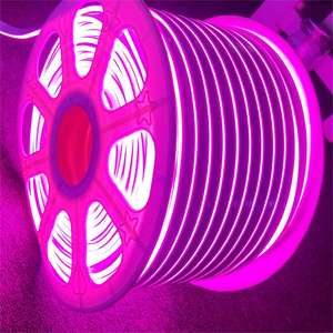 ไฟเชือกนีออน Led ซิลิกอน10X10มม.,ไฟนีออน Led 12V 24V สีนีออน Flex กันน้ำ <span class=keywords><strong>Topview</strong></span> Sideview สี Pvc Ip68 - Product Image 1