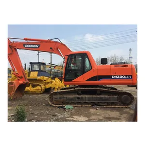 Usado doosan escavadeira DH220LC-7 22Ton usado original doosan 225 300 escavadeira hidráulica máquina doosan 300 para venda