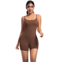 Combinaison-short de yoga pour femme, ultra douce, sans couture, extensible, anti-transparence, pour le Pilates, la gym et le quotidien