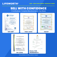 LIFEWORTH - Fibra de Psyllium en Polvo de Marca Privada, 11.6 g por Porción, Salud Digestiva, 15 Porciones por Envase, OEM, ODM, a Granel, GMP, ISO