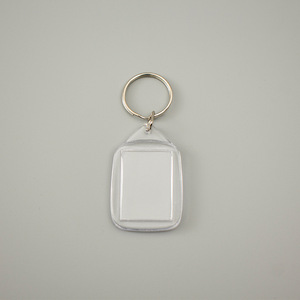 <b>Custom</b> Logo Acrylic Photo Frame Light <b>Keychain</b> Waterproof Fashionable Square Transparent DIY - Product Image 3