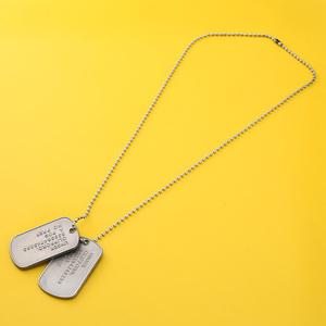 Trò Chơi Vòng Cổ Thẻ Bài Cho Chó Chết Dây Chuyền Mặt Dây Chuyền Kim Loại Cho Nam Dây Chuyền Chuỗi Hạt Thẻ Cho Chó Kèm Hộp - Product Image 5