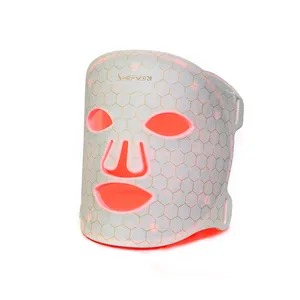 Uso domestico portatile per la cura della pelle multifunzione a raggi infrarossi terapia del fotone facciale in Silicone maschera rimozione delle rughe maschera a Led