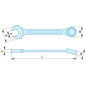 FACOM - 440.20SR Clés mixtes métriques anti-étincelles CLÉS ANTI-étincelles, CLÉS ET CLÉS À RÉGLAGE - Product Image 2